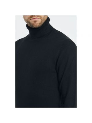 Jersey cuello alto de lana de cachemir de lana merino Daniele Fiesoli negro