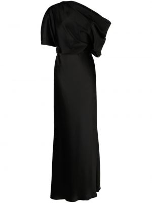 Βραδινό φόρεμα ντραπέ Amsale μαύρο