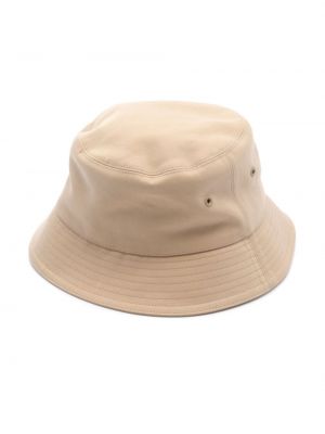 Kostkovaný bavlněný klobouk Burberry Pre-owned béžový