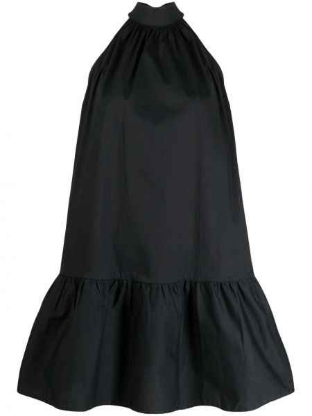 Βαμβακερή φόρεμα Staud μαύρο