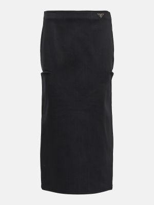 Džínsová sukňa Prada čierna