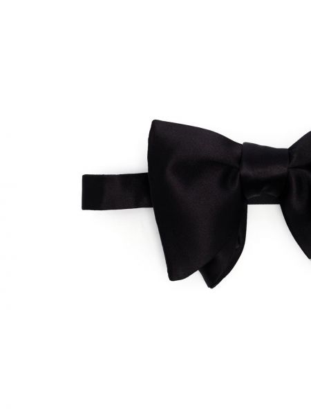Jedwabny krawat z kokardką Tom Ford czarny