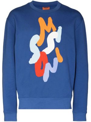 Sweat à imprimé Missoni bleu