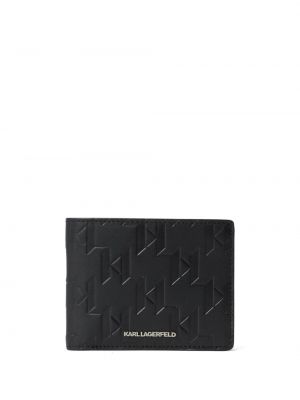 Kožená peněženka Karl Lagerfeld černá