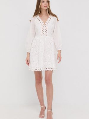 Бавовняне плаття міні Silvian Heach, біле