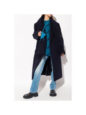 Abrigo de lana Balenciaga azul