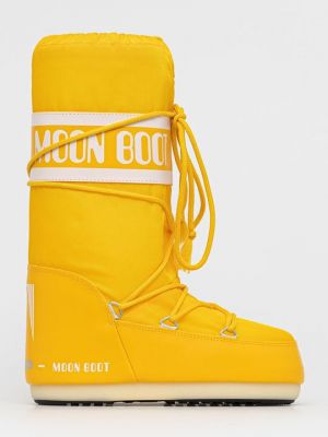 Нейлоновые ботинки Moon Boot желтые