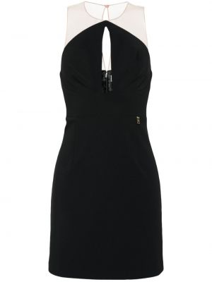 Μini φόρεμα από κρεπ Elisabetta Franchi μαύρο