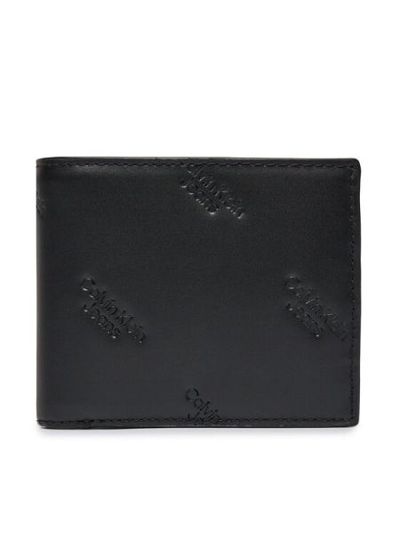 Peňaženka s potlačou Calvin Klein Jeans čierna