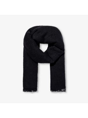Черный шерстяной шарф Rick Owens