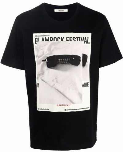 Camiseta con estampado Zadig&voltaire negro