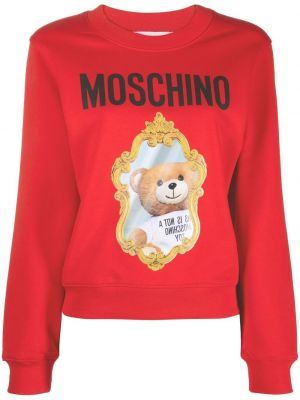 Trykt sweatshirt Moschino rød