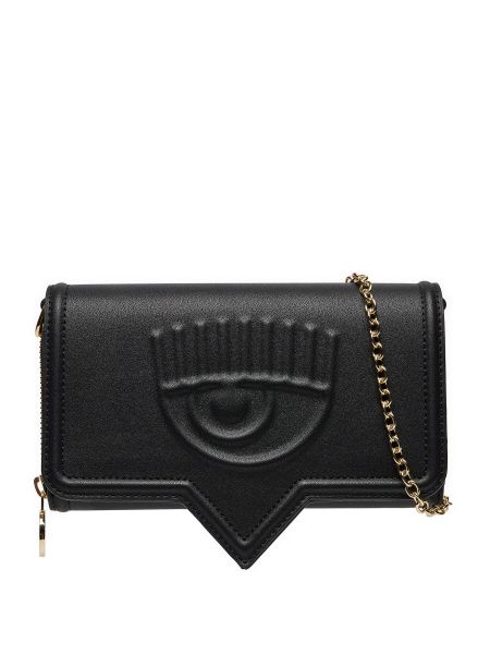 Mini borsa di pelle Chiara Ferragni Collection nero