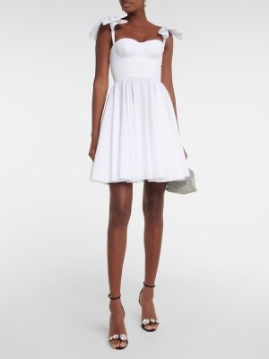 Mini vestido de algodón Giambattista Valli blanco