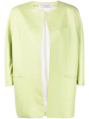 Hedvábná bunda Christian Dior zelená