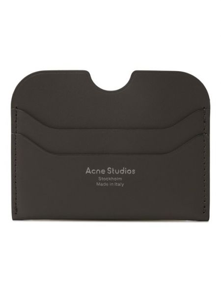 Кожаный кошелек Acne Studios серый