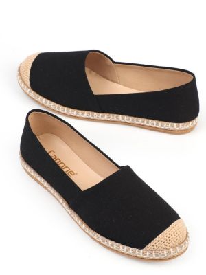 Lapos talpú espadrilles Capone Outfitters fekete