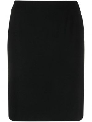 Jupe crayon en laine Christian Dior noir