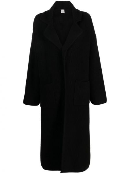 Cappotto di lana Toteme nero
