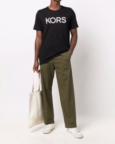 Camiseta con estampado Michael Kors negro