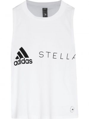 Top s printom Adidas By Stella Mccartney bijela