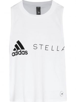 Tank top med print Adidas By Stella Mccartney hvit