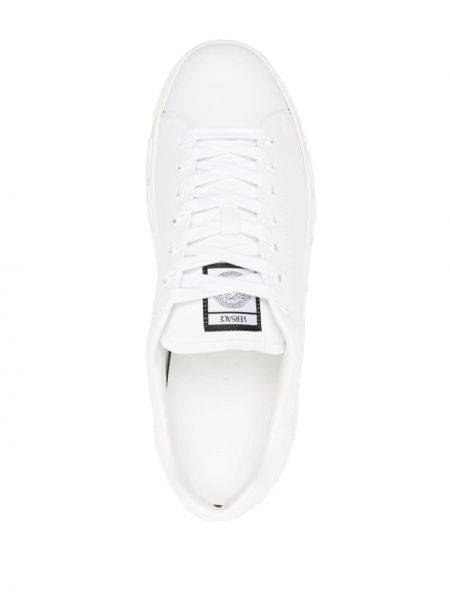 Sneakers di pelle Versace bianco