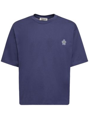 Majica s cvetličnim vzorcem A Paper Kid modra