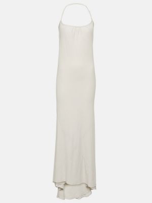 Džerzej bavlnená dlhá sukňa Entire Studios biela