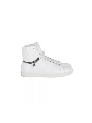 Sneakersy skórzane retro Saint Laurent Vintage białe