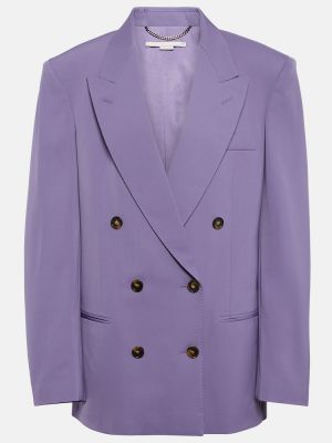 Blazer de lana oversized Stella Mccartney violeta