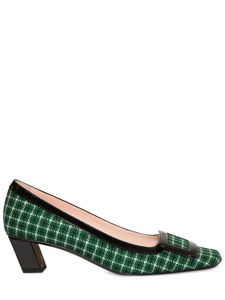 Sjekket pumps Roger Vivier svart