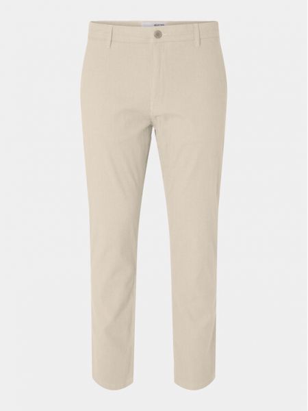 Pantaloni chino Selected Homme beige