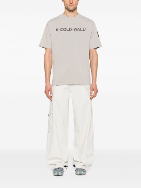 Raštuotas marškinėliai A-cold-wall* pilka