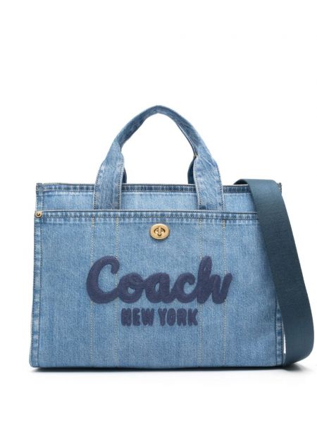 Nákupná taška Coach modrá