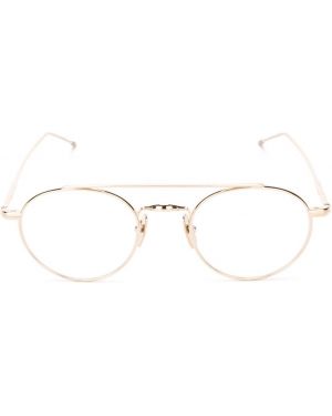 Thom Browne Eyewear gafas con montura redonda - Metalizado