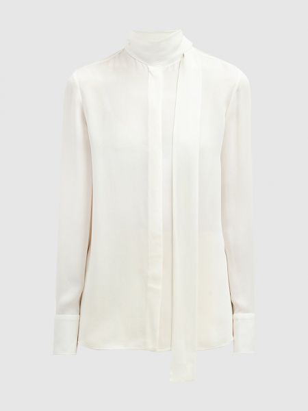 Шелковая блузка Valentino белая