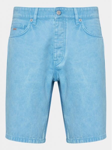 Niebieskie szorty jeansowe Boss
