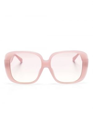 Oversized sluneční brýle Linda Farrow růžové