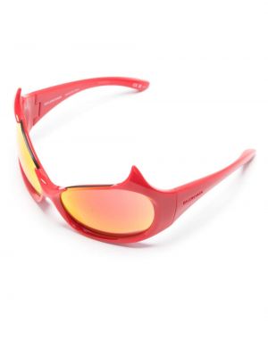 Oversized sluneční brýle Balenciaga Eyewear červené