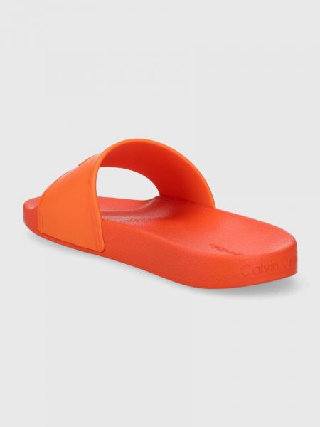 Pantofle Calvin Klein oranžové