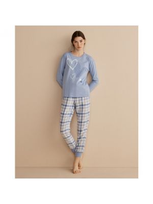 Pijama de franela Easy Wear azul