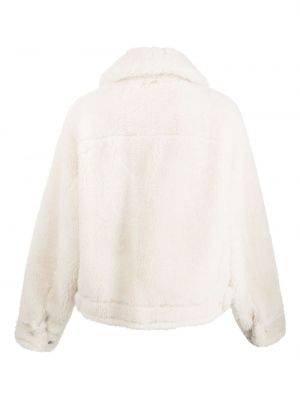 Fleecová bunda System bílá