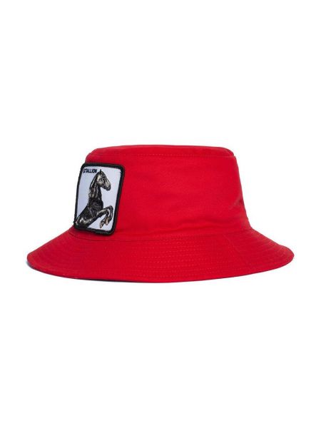 Czerwony kapelusz bawełniany Goorin Bros