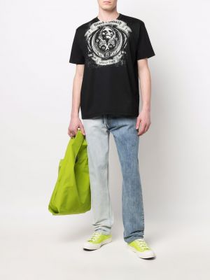 T-shirt mit print Junya Watanabe Man schwarz