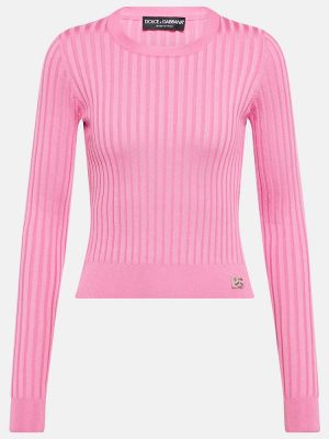 Seiden pullover Dolce&gabbana pink