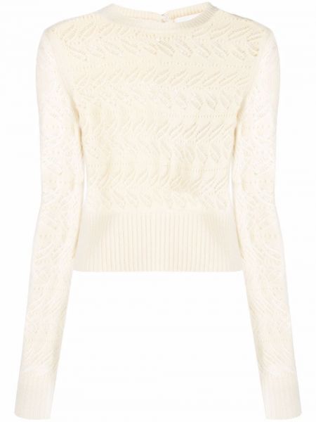 Пуловер Sportmax бяло