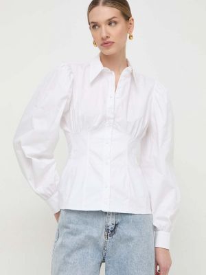 Koszula slim fit bawełniana Silvian Heach biała