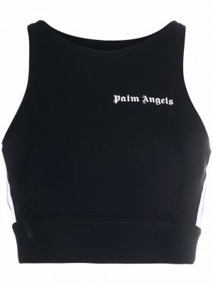 Tank top med print Palm Angels svart