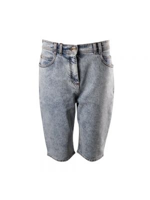 Jeans shorts aus baumwoll Balmain Pre-owned blau